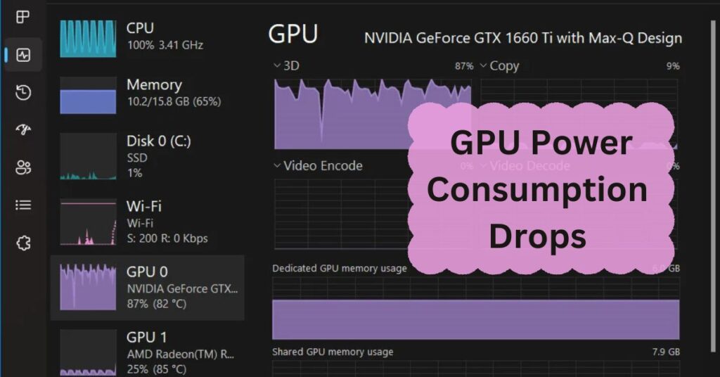 GPU Power Consumption Drops